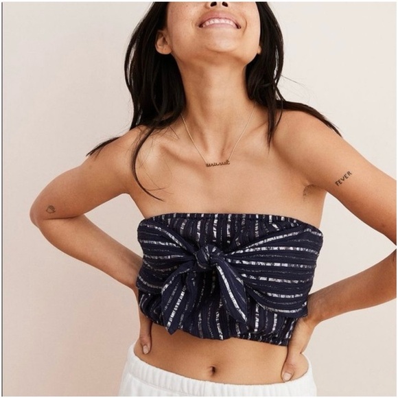 aerie Tops - Aerie Tie Front Tube Top Size Medium
